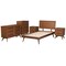 Baxton Studio Melora Mid-Century Modern Walnut Brown Finished Wood and Rattan Twin Size 5-Piece Bedroom Set 241-11178-11179-11298-11298-11299-11300-ZORO - alternate 5